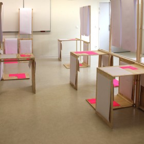 mobiliers qui seront disposés selon l'espace d'exposition